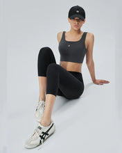 將圖片載入圖庫檢視器 CITYBREEZE ACTIVE AIRY七分運動緊身褲 墨黑色