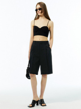 將圖片載入圖庫檢視器 EMKM Bermuda 黑色正裝短褲