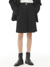 將圖片載入圖庫檢視器 EMKM Bermuda 黑色正裝短褲