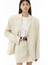 將圖片載入圖庫檢視器 EMKM Stitch Point 淺褐色迷你短裙