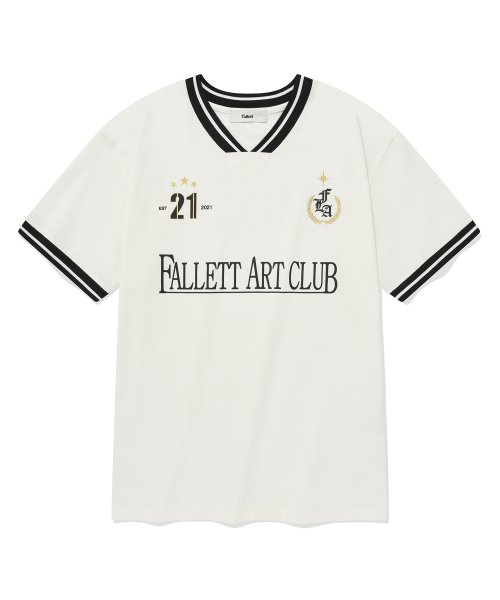 FALLETT Art Club 足球白色短袖T恤
