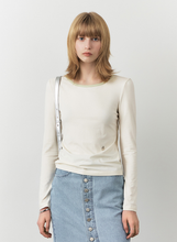 將圖片載入圖庫檢視器 CITYBREEZE 活力撞色滾邊長袖上衣 (3色可選_深藍色/象牙白/條紋)