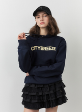 將圖片載入圖庫檢視器 CITYBREEZE 個性裂紋LOGO帽T (2色可選_花灰色/深藍色)