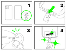 將圖片載入圖庫檢視器 MCRN 手機夾片+手腕掛繩薄荷櫻桃 組合