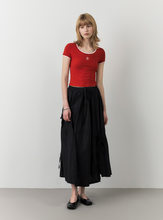 將圖片載入圖庫檢視器 CITYBREEZE 撞色修身短袖上衣 (7色可選_黑色/深藍色/白色/黃色/粉色/紅色/天空藍)