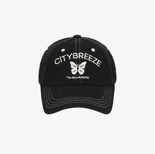 將圖片載入圖庫檢視器 CITYBREEZE 個性蝴蝶圖案棒球帽 (3色可選_黑色/深色丹寧/淺色丹寧)