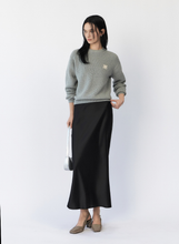 將圖片載入圖庫檢視器 CITYBREEZE LOGO燙布貼八字針織毛衣 (7色可選_象牙白/卡其色/淺綠色/天空藍/灰色/深藍色/黑色)