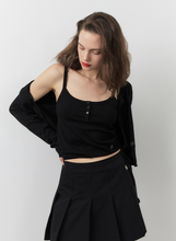 將圖片載入圖庫檢視器 CITYBREEZE 簡約修身綁帶兩件式針織套裝 (3色可選_黑色/白色/卡其色)