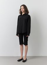 將圖片載入圖庫檢視器 CITYBREEZE 雙口袋天絲襯衫 (4色可選_黑色/白色/天空藍/檸檬黃)