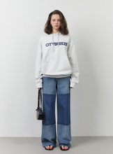 將圖片載入圖庫檢視器 CITYBREEZE 個性裂紋LOGO帽T (2色可選_花灰色/深藍色)