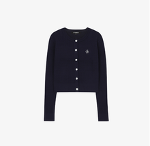 將圖片載入圖庫檢視器 CITYBREEZE 經典LOGO刺繡麻花針織上衣 (6色可選_奶油色/薄荷綠/深藍色/天空藍/黃色/灰色)