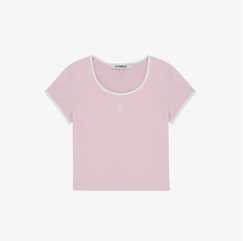 將圖片載入圖庫檢視器 CITYBREEZE 撞色修身短袖上衣 (7色可選_黑色/深藍色/白色/黃色/粉色/紅色/天空藍)