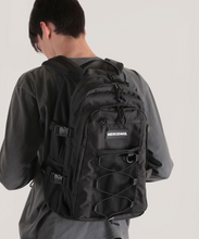將圖片載入圖庫檢視器 NEIKIDNIS Mesh String 反光抽繩多功能後背包 黑色