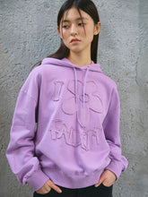將圖片載入圖庫檢視器 FALLETT 拼貼花朵紫色連帽上衣
