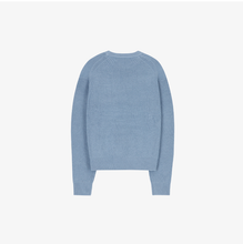 將圖片載入圖庫檢視器 CITYBREEZE LOGO燙布貼八字針織毛衣 (7色可選_象牙白/卡其色/淺綠色/天空藍/灰色/深藍色/黑色)