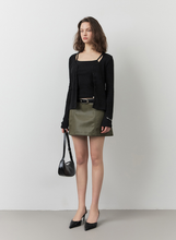 將圖片載入圖庫檢視器 CITYBREEZE 優雅網眼造型兩件式針織套裝 (3色可選_黑色/灰色/白色)