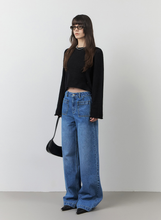 將圖片載入圖庫檢視器 CITYBREEZE 落肩寬鬆透膚針織上衣 (2色可選_黑色/白色)