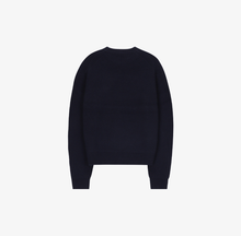 將圖片載入圖庫檢視器 CITYBREEZE LOGO燙布貼八字針織毛衣 (7色可選_象牙白/卡其色/淺綠色/天空藍/灰色/深藍色/黑色)