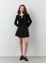 將圖片載入圖庫檢視器 CITYBREEZE 簡約修身綁帶兩件式針織套裝 (3色可選_黑色/白色/卡其色)