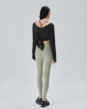 將圖片載入圖庫檢視器 CITYBREEZE ACTIVE AIRY 九分運動緊身褲 橄欖綠