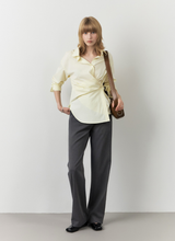 將圖片載入圖庫檢視器 CITYBREEZE 防皺斜扣造型襯衫