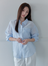 將圖片載入圖庫檢視器 CITYBREEZE 雙口袋天絲襯衫 (4色可選_黑色/白色/天空藍/檸檬黃)