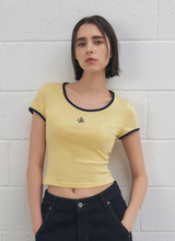 將圖片載入圖庫檢視器 CITYBREEZE 撞色修身短袖上衣 (7色可選_黑色/深藍色/白色/黃色/粉色/紅色/天空藍)
