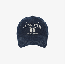 將圖片載入圖庫檢視器 CITYBREEZE 個性蝴蝶圖案棒球帽 (3色可選_黑色/深色丹寧/淺色丹寧)