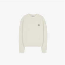 將圖片載入圖庫檢視器 CITYBREEZE LOGO燙布貼八字針織毛衣 (7色可選_象牙白/卡其色/淺綠色/天空藍/灰色/深藍色/黑色)