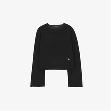 將圖片載入圖庫檢視器 CITYBREEZE 落肩寬鬆透膚針織上衣 (2色可選_黑色/白色)