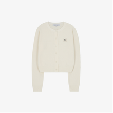 將圖片載入圖庫檢視器 CITYBREEZE LOGO燙布貼圓領針織外套 (3色可選_黑色/灰色/象牙白)