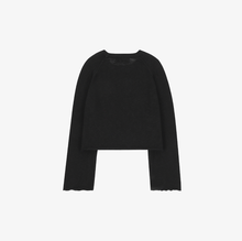 將圖片載入圖庫檢視器 CITYBREEZE 落肩寬鬆透膚針織上衣 (2色可選_黑色/白色)