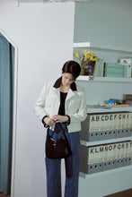 將圖片載入圖庫檢視器 LOEKA Diane 黑色兩用拼接新月包