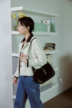 將圖片載入圖庫檢視器 LOEKA Diane 黑色兩用拼接新月包