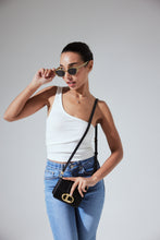 將圖片載入圖庫檢視器 LOEKA Micro Objet 優雅牛皮黑色方形迷你包