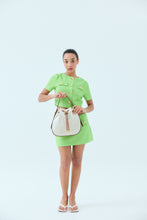 將圖片載入圖庫檢視器 LOEKA New Navid 兩用帆布牛皮束口棕色水桶包