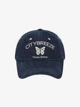 將圖片載入圖庫檢視器 CITYBREEZE 個性蝴蝶圖案棒球帽 (3色可選_黑色/深色丹寧/淺色丹寧)
