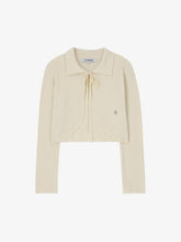 將圖片載入圖庫檢視器 CITYBREEZE 質感翻領針織罩衫 (2色可選_黑色/奶油色)