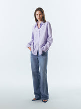 將圖片載入圖庫檢視器 CITYBREEZE 防皺經典淡紫色長袖襯衫