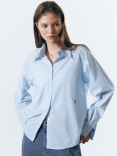 將圖片載入圖庫檢視器 CITYBREEZE 防皺經典淺藍色長袖襯衫