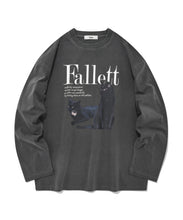 將圖片載入圖庫檢視器 FALLETT Deux Nero 黑貓深灰色長袖上衣