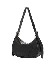 將圖片載入圖庫檢視器 FALLETT Nana Bag 黑色皮革肩背包