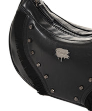 將圖片載入圖庫檢視器 FALLETT Nana Bag 黑色皮革肩背包