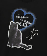 將圖片載入圖庫檢視器 FALLETT Awesome 黑貓內刷毛黑色大學T (IVE Liz同款)