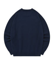 將圖片載入圖庫檢視器 FALLETT Love Spray 愛心噴漆深藍色長袖毛衣
