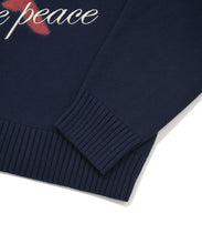 將圖片載入圖庫檢視器 FALLETT Love Spray 愛心噴漆深藍色長袖毛衣