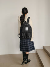 將圖片載入圖庫檢視器 MARHEN.J Mark Large 黑色簡約後背包