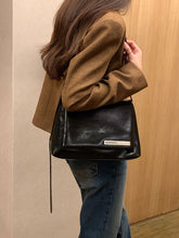 將圖片載入圖庫檢視器 MARHEN.J Elly 簡約都會黑色皮革肩背包