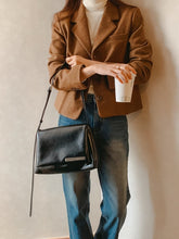 將圖片載入圖庫檢視器 MARHEN.J Elly 簡約都會黑色皮革肩背包