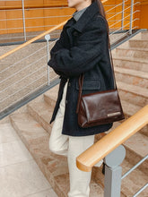 將圖片載入圖庫檢視器 MARHEN.J Elly 簡約都會棕色皮革肩背包